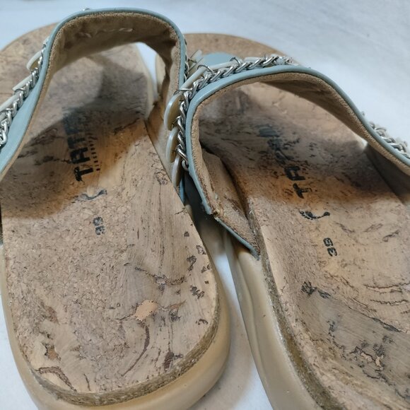 Birkenstock Leather Thong Sandals with silver charms - Picture 5 of 7